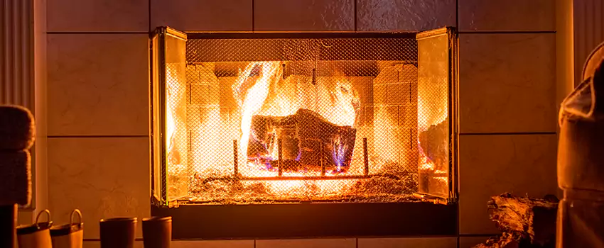Mendota Hearth Landscape Fireplace Installation in Fredericksburg, Virginia