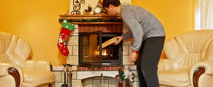Rusted Metal Fireplace Restoration in Fredericksburg, Virginia